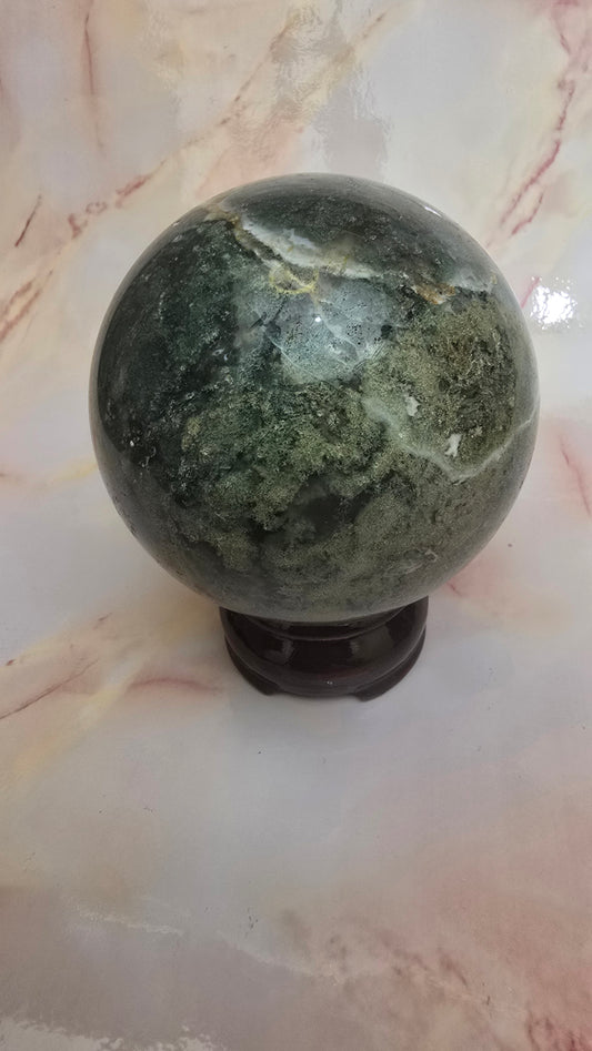 Earth-Tone Ocean Jasper Sphere