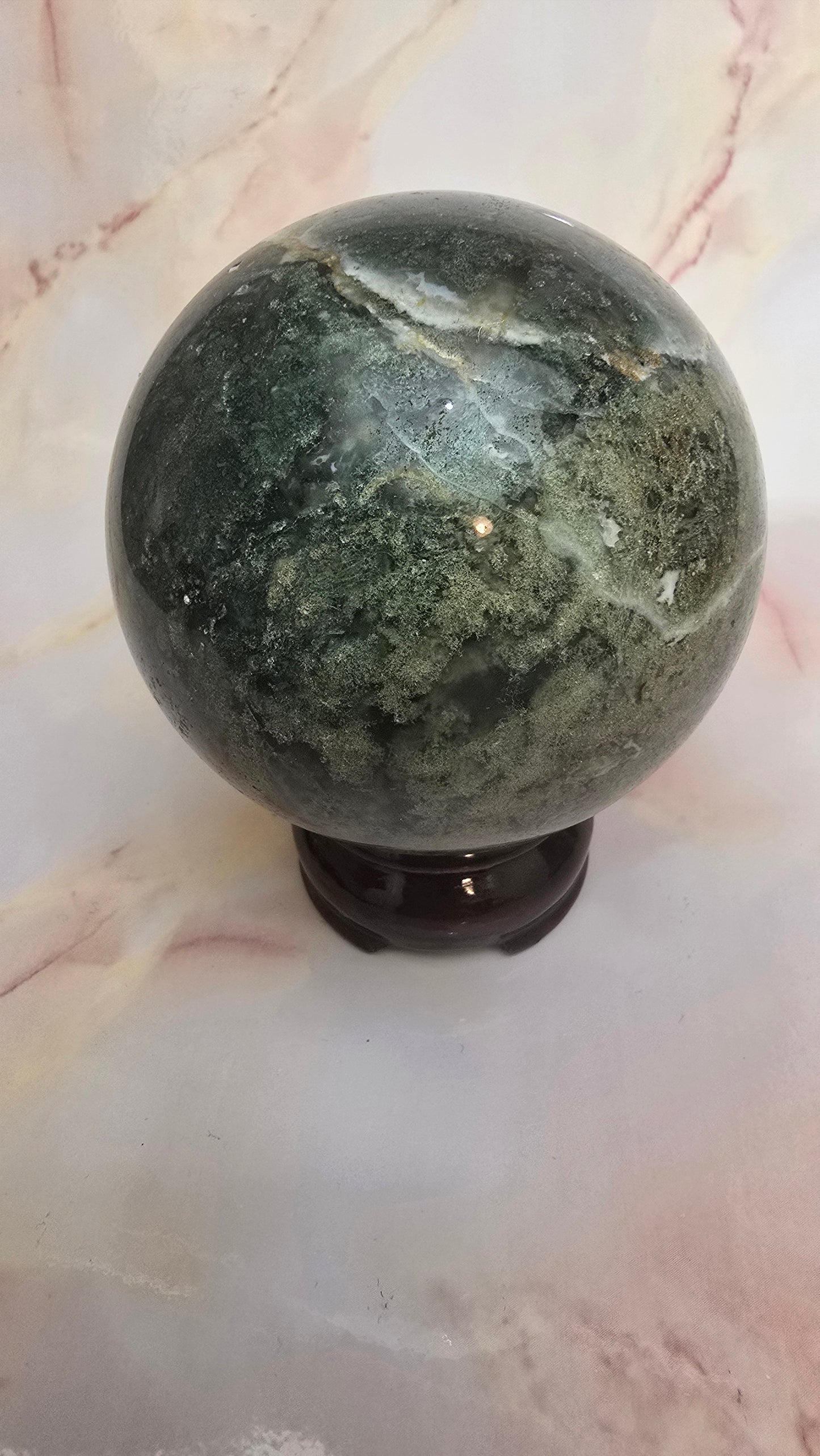 Earth-Tone Ocean Jasper Sphere