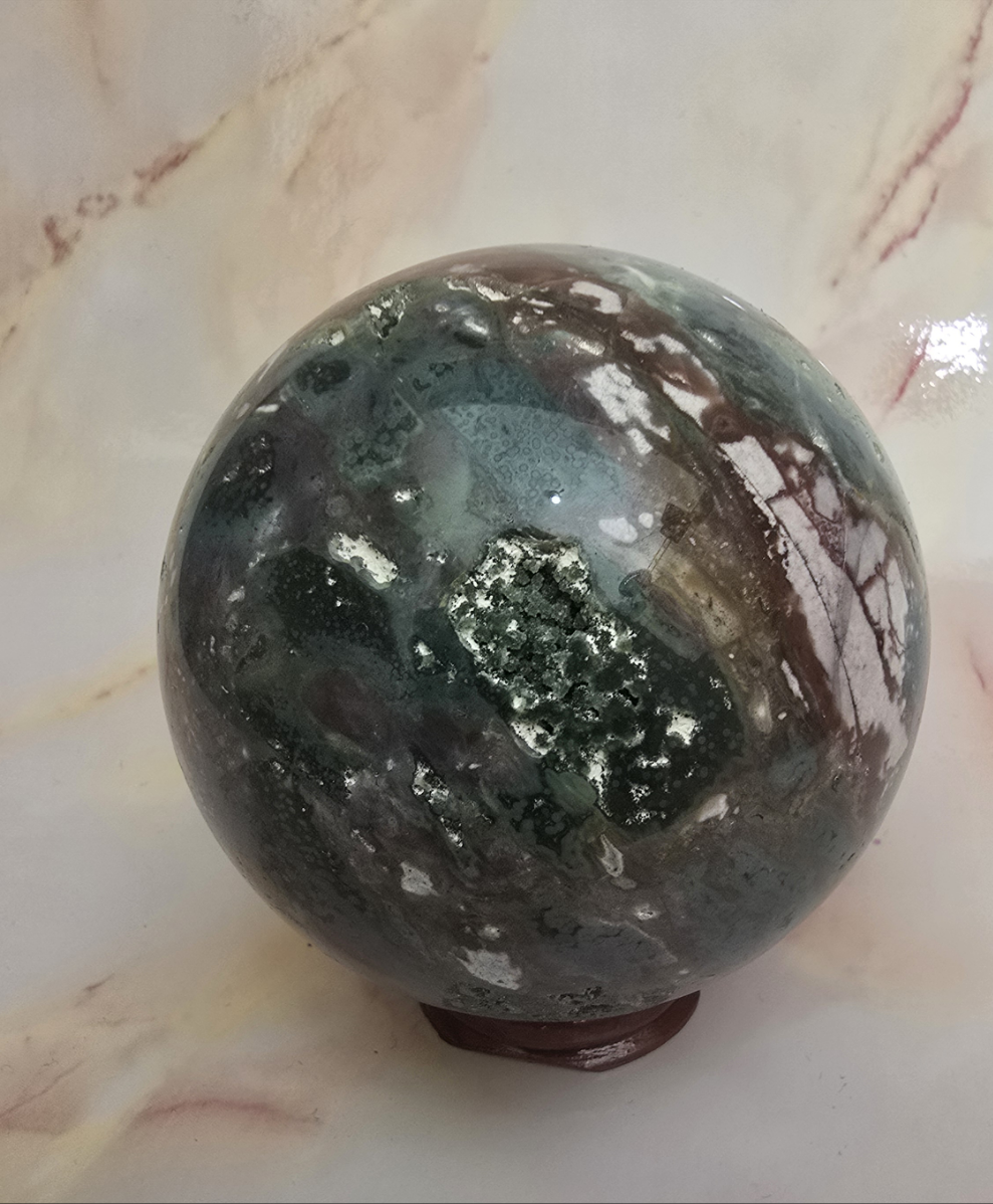 Ocean Jasper Sphere