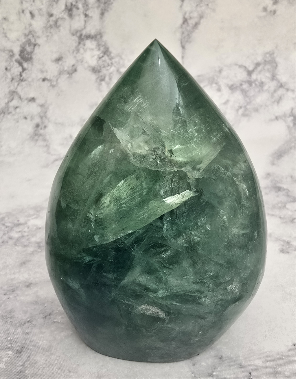 Green Fluorite Tear Drop