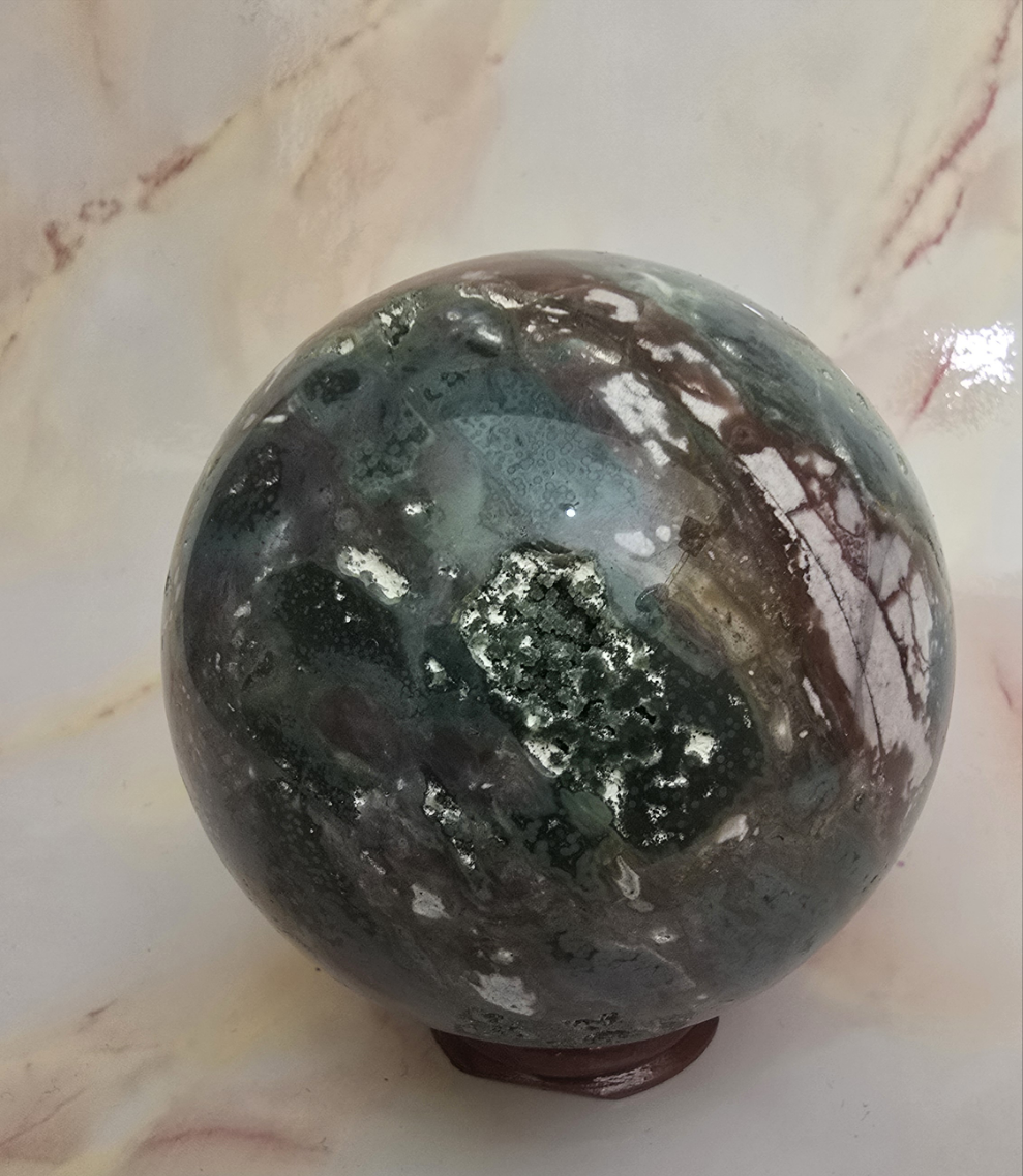 Ocean Jasper Sphere