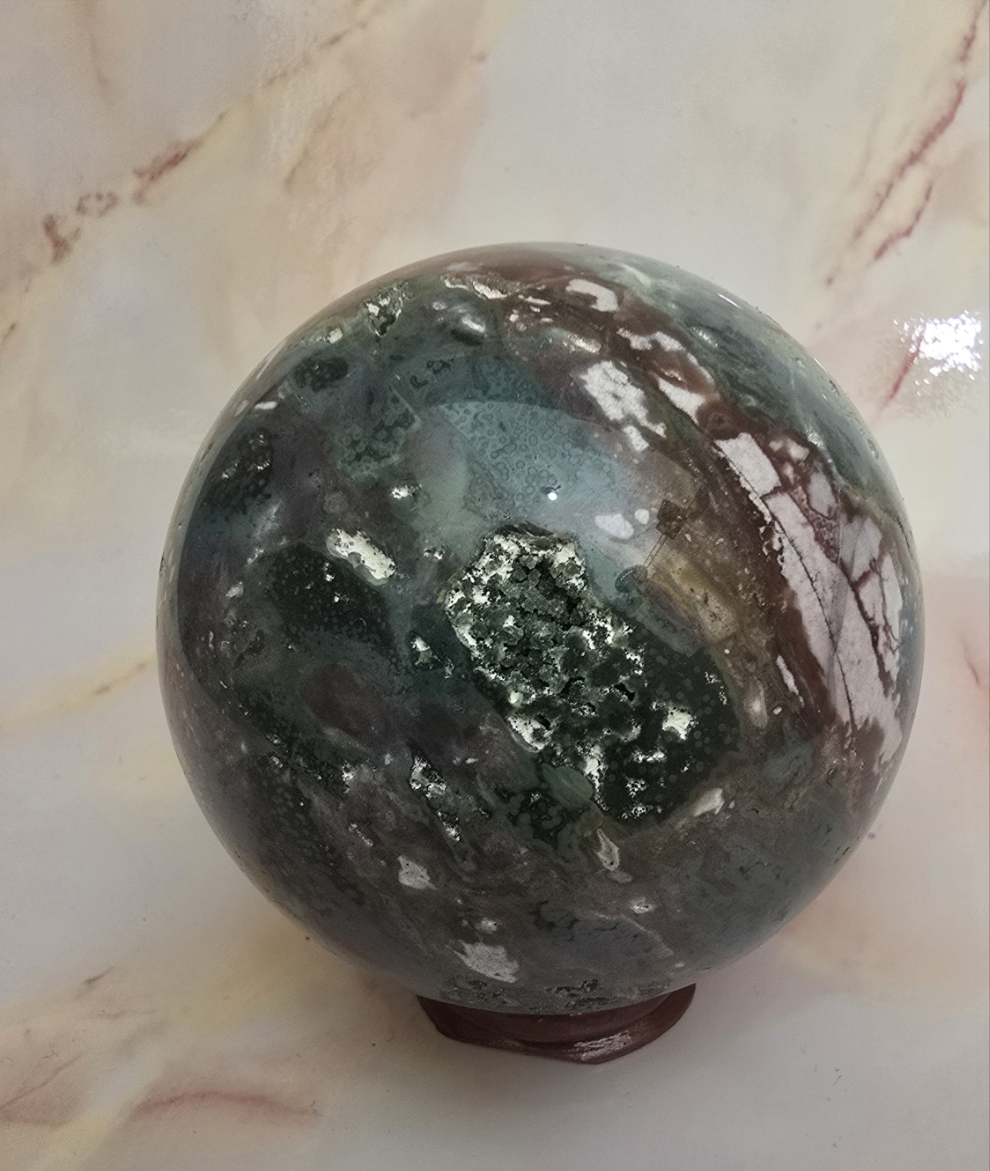 Ocean Jasper Sphere