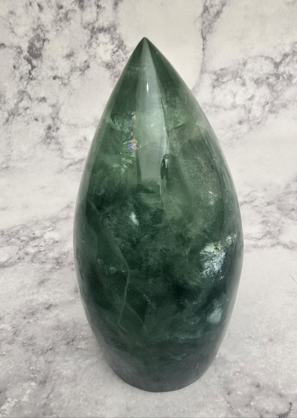 Green Fluorite Tear Drop