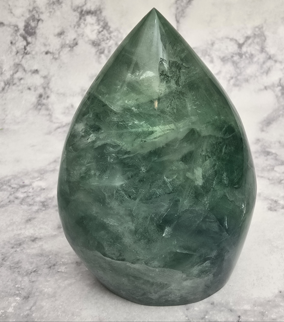 Green Fluorite Tear Drop