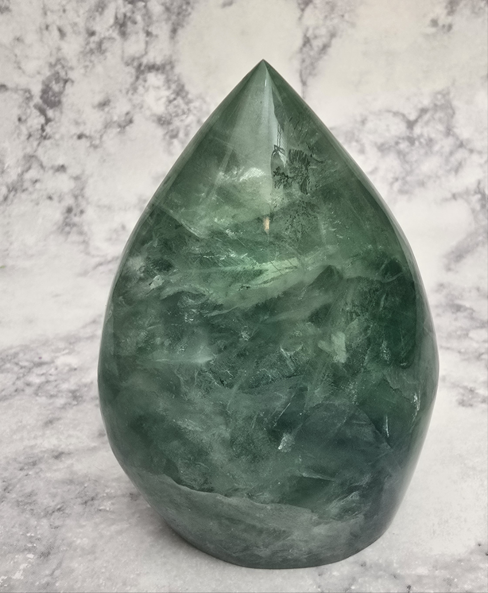 Green Fluorite Tear Drop