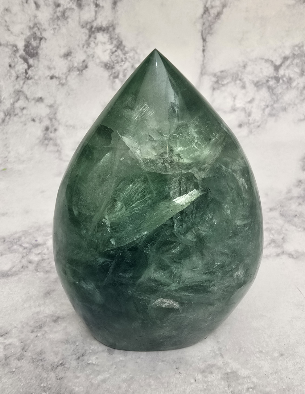 Green Fluorite Tear Drop