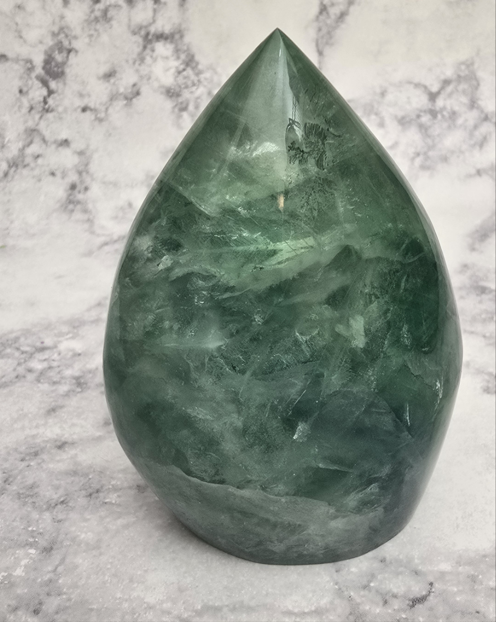 Green Fluorite Tear Drop