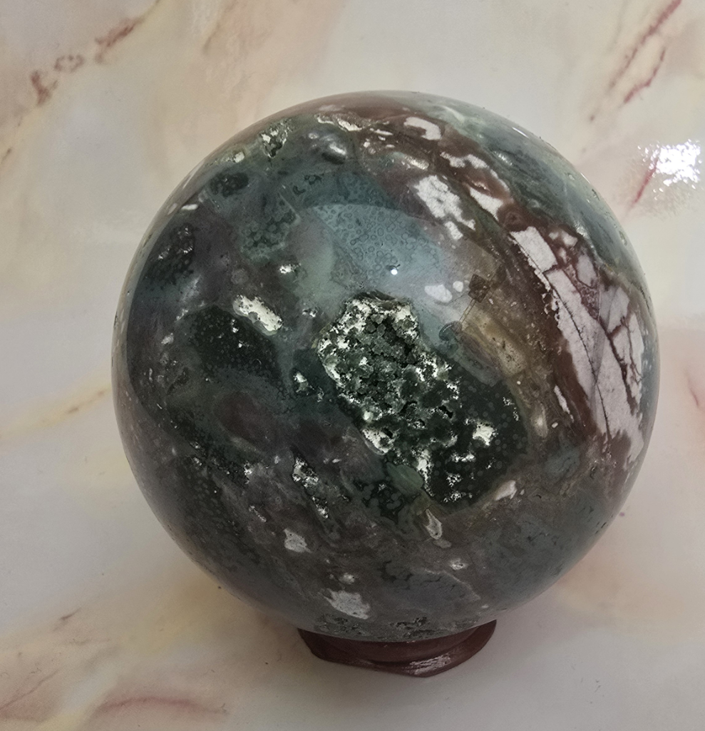 Ocean Jasper Sphere