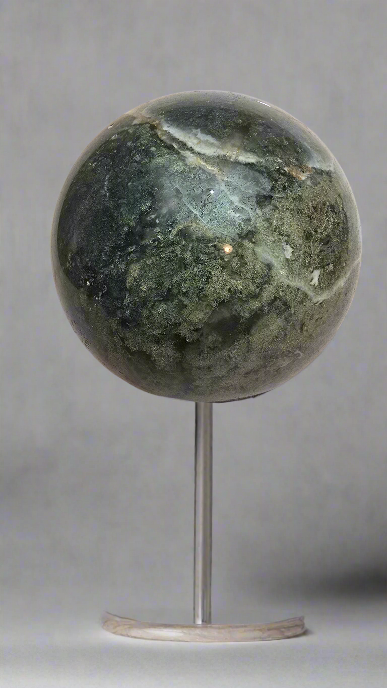 Earth-Tone Ocean Jasper Sphere